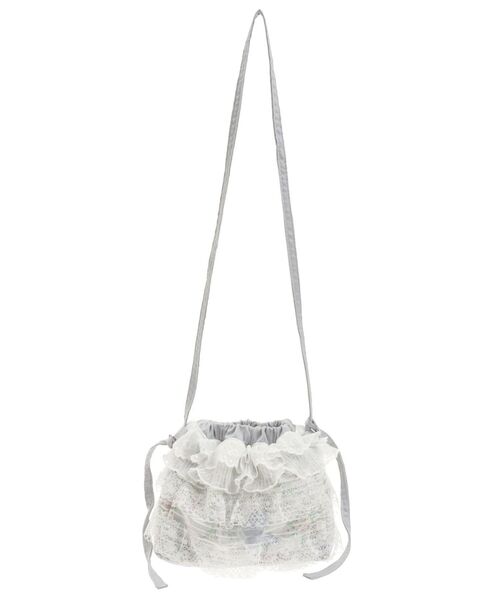 merry jenny（メリージェニー）の「butterfly laceポシェット（ショルダーバッグ・レディース・ベージュ/ブルー・FREE）」の6枚目の写真