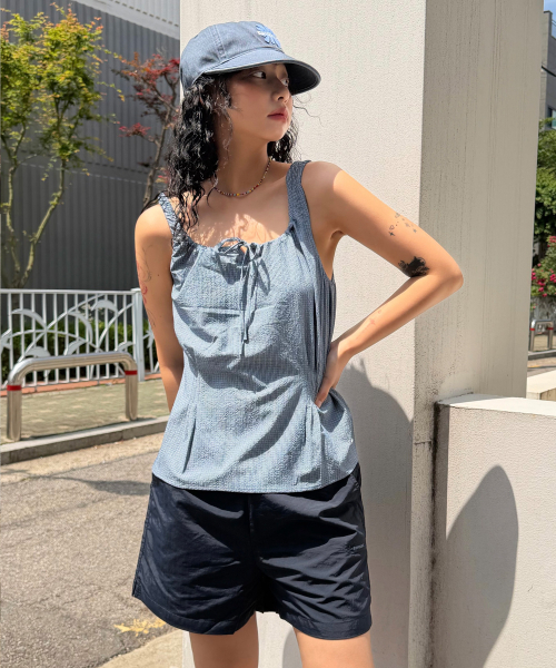 COVERNAT（カバーナット）の「ウィメンズナイロンバンディングショーツダークネイビー（その他パンツ・レディース・その他・WS/WM）」の4枚目の写真