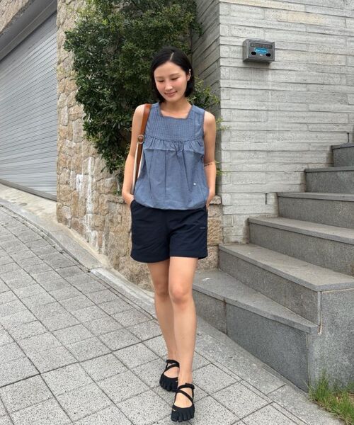COVERNAT（カバーナット）の「ウィメンズナイロンバンディングショーツダークネイビー（その他パンツ・レディース・その他・WS/WM）」の8枚目の写真
