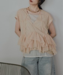 シアーレイヤードフリルベスト