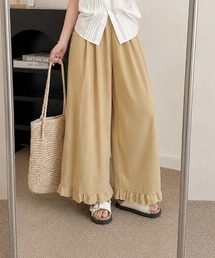ハイウエストフリルパンツ