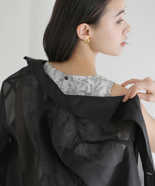 La TOTALITE（ラトータリテ）の「【洗える】フルーツジュイプリントワンピース（ワンピース・レディース・ブラウン/レモンイエロー・36/38）」の8枚目の写真