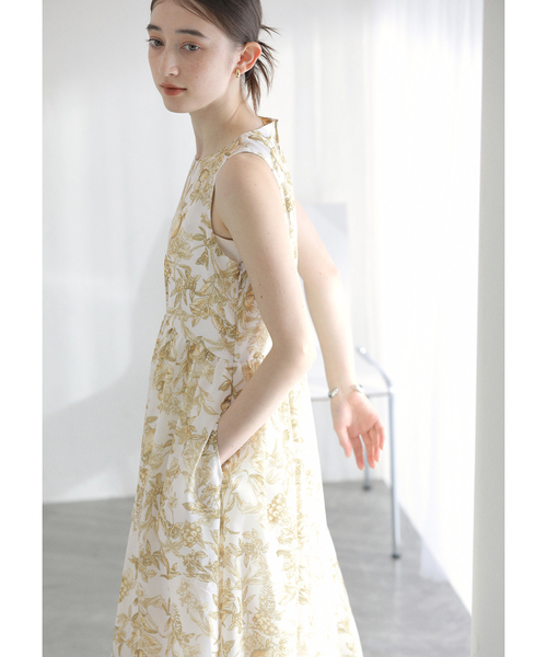 La TOTALITE（ラトータリテ）の「【洗える】フルーツジュイプリントワンピース（ワンピース・レディース・ブラウン/レモンイエロー・36/38）」の15枚目の写真