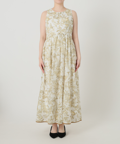 La TOTALITE（ラトータリテ）の「【洗える】フルーツジュイプリントワンピース（ワンピース・レディース・ブラウン/レモンイエロー・36/38）」の16枚目の写真