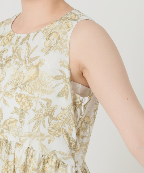 La TOTALITE（ラトータリテ）の「【洗える】フルーツジュイプリントワンピース（ワンピース・レディース・ブラウン/レモンイエロー・36/38）」の20枚目の写真