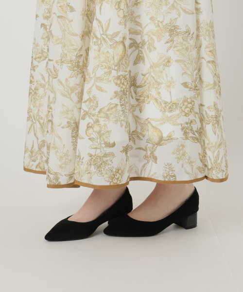 La TOTALITE（ラトータリテ）の「【洗える】フルーツジュイプリントワンピース（ワンピース・レディース・ブラウン/レモンイエロー・36/38）」の22枚目の写真