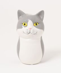 A BAG OF CHIPS（アバッグオブチップス）の「キャットセラミック　フラワーポット（L)（フラワーベース）」