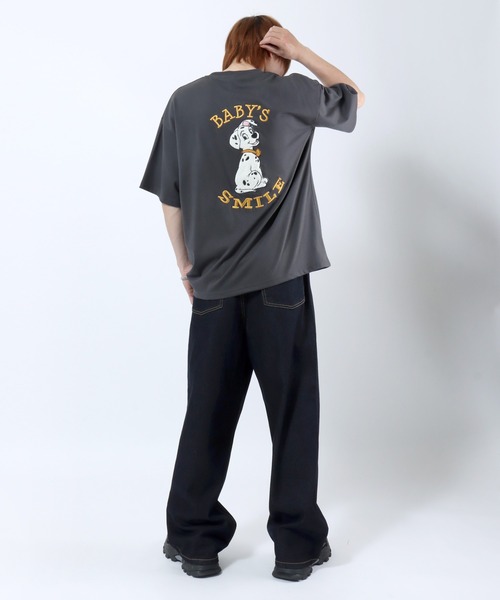 Disney（ディズニー）キャラクターTシャツ ビッグシルエット/ミッキー
