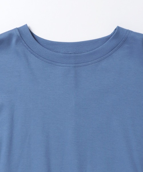 hunch（ハンチ）の「コンパクトスムース オーバー無地Tシャツ（Tシャツ/カットソー・レディース・ブルー/オフホワイト/ブラック・FREE）」の7枚目の写真