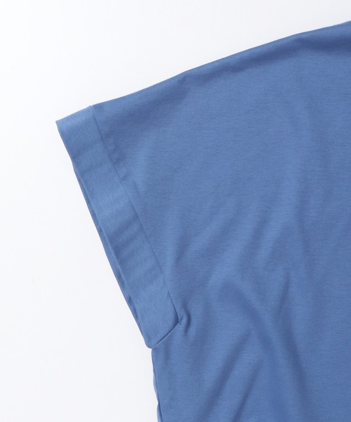 hunch（ハンチ）の「コンパクトスムース オーバー無地Tシャツ（Tシャツ/カットソー・レディース・ブルー/オフホワイト/ブラック・FREE）」の8枚目の写真
