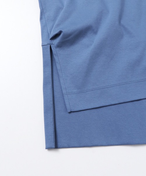 hunch（ハンチ）の「コンパクトスムース オーバー無地Tシャツ（Tシャツ/カットソー・レディース・ブルー/オフホワイト/ブラック・FREE）」の9枚目の写真