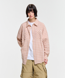 AECA（エイカ）の「PAINTED CHECK SHIRT-PINK（シャツ/ブラウス）」