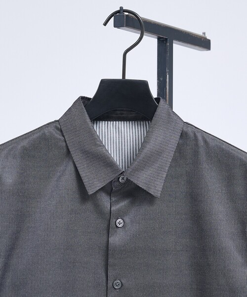 5351 POUR LES HOMMES(ゴーサンゴーイチプールオム)の「グラデーション ストライプシャツ(シャツ/ブラウス・メンズ・グリーン/ブラック・48/46/44/50)」の6枚目の写真