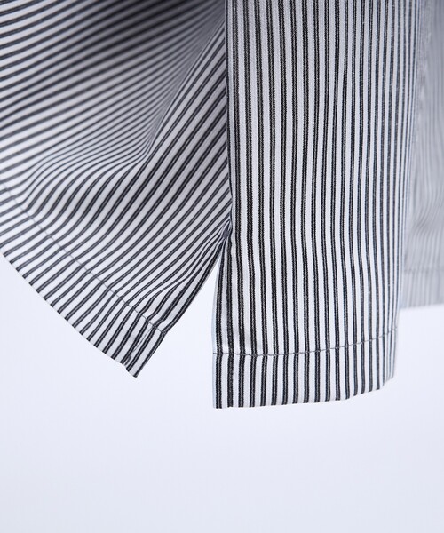 5351 POUR LES HOMMES(ゴーサンゴーイチプールオム)の「グラデーション ストライプシャツ(シャツ/ブラウス・メンズ・グリーン/ブラック・48/46/44/50)」の10枚目の写真