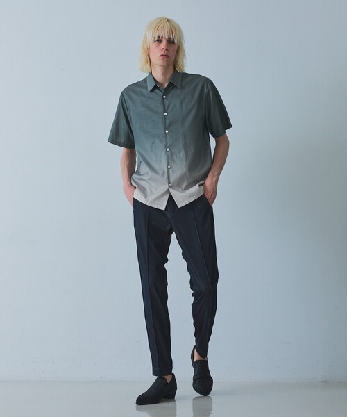5351 POUR LES HOMMES(ゴーサンゴーイチプールオム)の「グラデーション ストライプシャツ(シャツ/ブラウス・メンズ・グリーン/ブラック・48/46/44/50)」の18枚目の写真