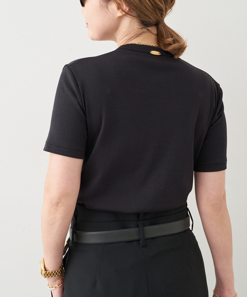 Deuxieme Classe（ドゥーズィエムクラス）の「*追加 AESTHETIC クルーネック  Tシャツ（Tシャツ/カットソー・レディース・ブラック/ホワイト・36/38）」の7枚目の写真