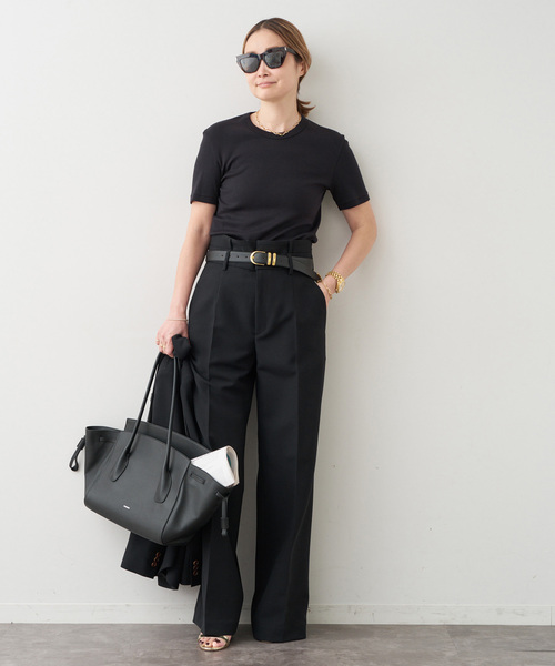 Deuxieme Classe（ドゥーズィエムクラス）の「*追加 AESTHETIC クルーネック  Tシャツ（Tシャツ/カットソー・レディース・ブラック/ホワイト・36/38）」の9枚目の写真