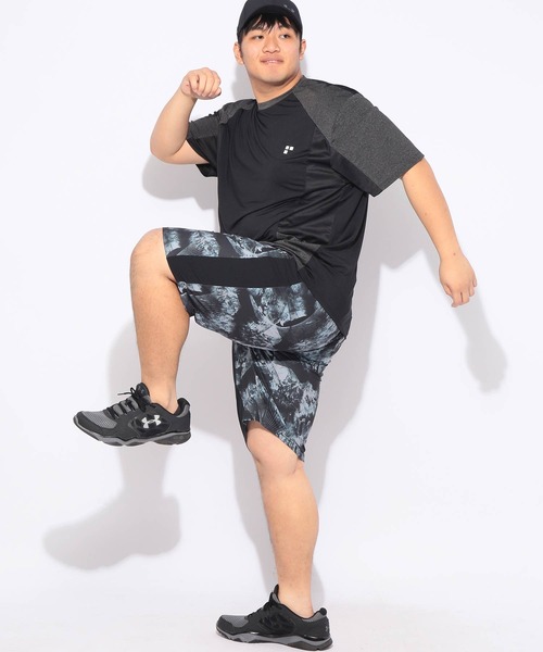 EXCELLENT FINE(エクセレント ファイン)の「Tシャツ 半袖 カチオン杢 切替 メンズ 大きいサイズ ドライ ストレッチ クルーネック カットソー EXCELLENT FINE (エクセレントファイン)(Tシャツ/カットソー・メンズ・ダークグレー/ネイビー/ブラック・X1(3L~4L)/X2(4L~5L)/X3(6L~7L))」の13枚目の写真