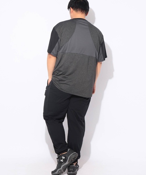 EXCELLENT FINE(エクセレント ファイン)の「Tシャツ 半袖 カチオン杢 切替 メンズ 大きいサイズ ドライ ストレッチ クルーネック カットソー EXCELLENT FINE (エクセレントファイン)(Tシャツ/カットソー・メンズ・ダークグレー/ネイビー/ブラック・X1(3L~4L)/X2(4L~5L)/X3(6L~7L))」の22枚目の写真