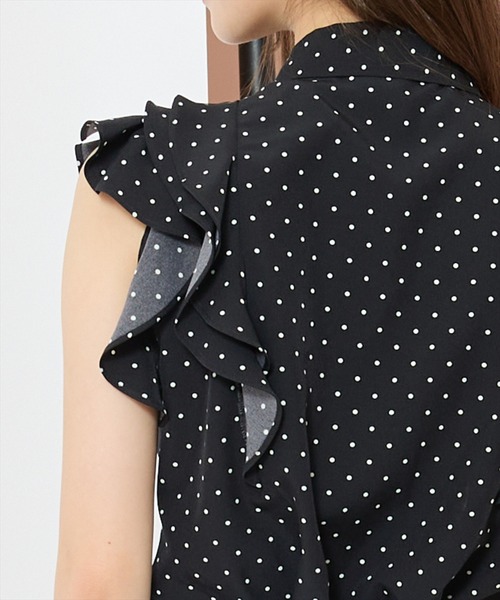 WILLSELECTION(ウィルセレクション)の「ラッフルフリルノースリーブブラウス(シャツ/ブラウス・レディース・オフホワイト/ホワイト系その他/ブラック系その他・FREE)」の17枚目の写真