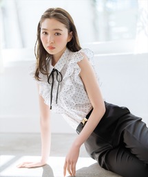 シャツ/ブラウス(半袖/袖なし) Willselection WILLSELECTION（ウィルセレクション）の「ラインフラワーリボン