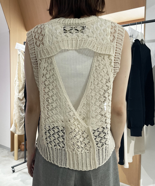 photocopieu ニットベスト PHOTOCOPIEU フォトコピュー CROCHET ニットベスト CHANTAL / 261CTL