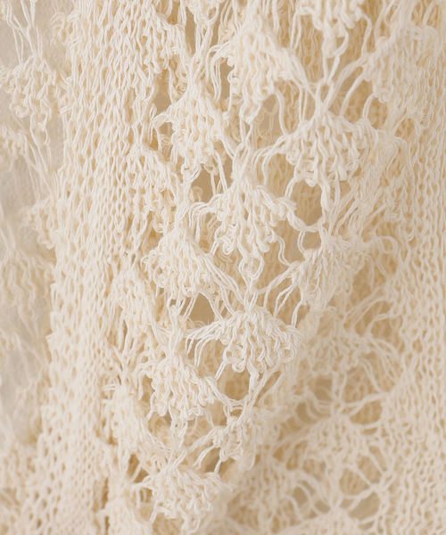 PHOTOCOPIEU(フォトコピュー)の「PHOTOCOPIEU フォトコピュー CROCHET ニットベスト CHANTAL / 261CTL(ベスト・レディース・アイボリー/ブラック・FREE)」の13枚目の写真