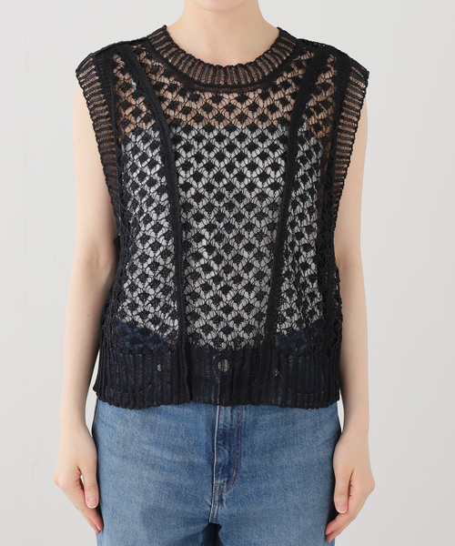 photocopieu ニットベスト PHOTOCOPIEU フォトコピュー CROCHET ニットベスト CHANTAL / 261CTL