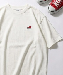2026SS CONVERSE/コンバース ワンポイント刺繍 リンガー リブライン 配色切替 無地Tシャツ レディース メンズ