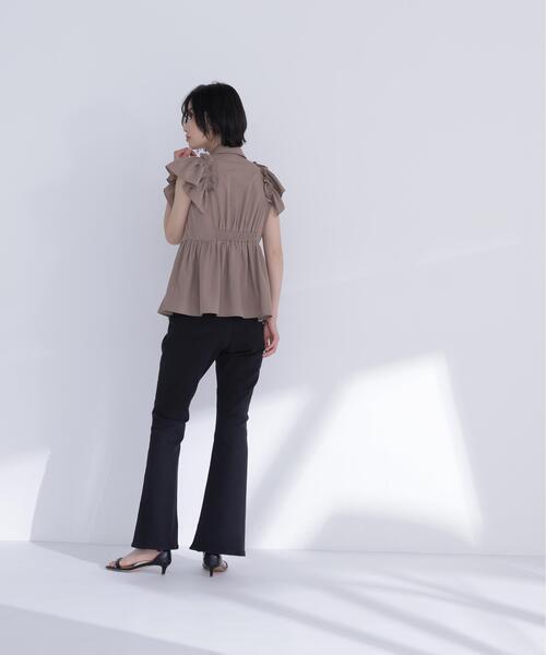 NATURAL BEAUTY BASIC(ナチュラルビューティーベーシック)の「サイドリボンペプラムシャツ(シャツ/ブラウス・レディース・ブラウン/イエロー/オフホワイト・フリ-)」の13枚目の写真