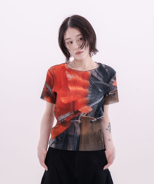 SHEER GRAPHIC TOP（その他トップス）｜kotohayokozawa