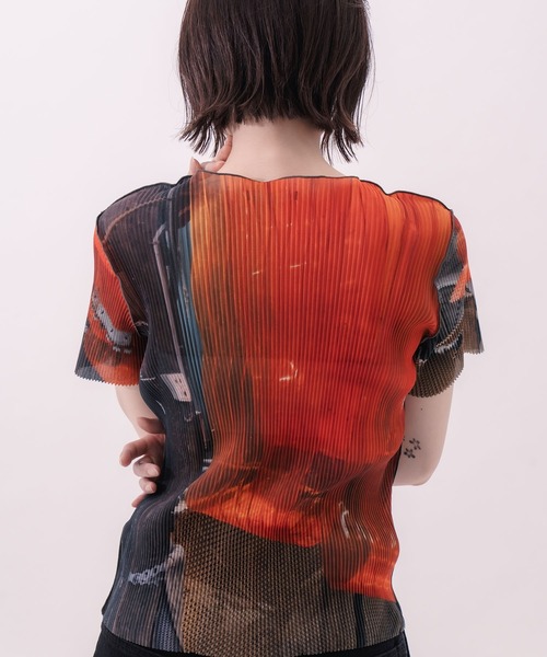 SHEER GRAPHIC TOP（その他トップス）｜kotohayokozawa