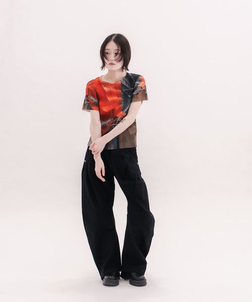 SHEER GRAPHIC TOP（その他トップス）｜kotohayokozawa