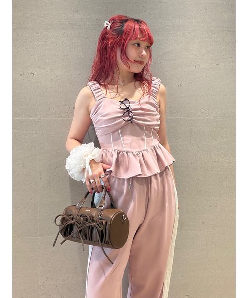 FURFUR(ファーファー)の「ユニフォームムードビスチェ(その他トップス・レディース・ブラック/ピンク/ブルー・F)」の14枚目の写真
