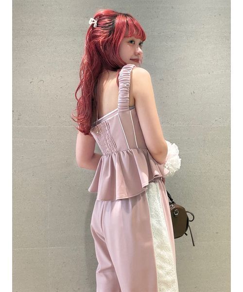 FURFUR(ファーファー)の「ユニフォームムードビスチェ(その他トップス・レディース・ブラック/ピンク/ブルー・F)」の15枚目の写真