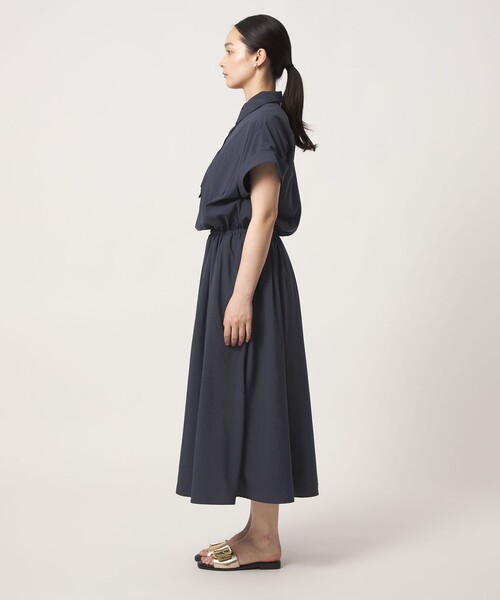 A DAY IN THE LIFE UNITED ARROWS(アデイインザライフユナイテッドアローズ)の「ダブルポケット シャツワンピース <A DAY IN THE LIFE>(ワンピース・レディース・ナチュラル/ネイビー/オリーブ・FREE)」の6枚目の写真