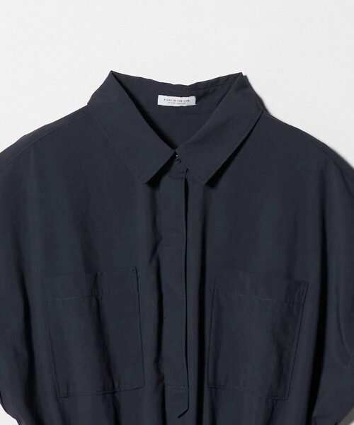A DAY IN THE LIFE UNITED ARROWS(アデイインザライフユナイテッドアローズ)の「ダブルポケット シャツワンピース <A DAY IN THE LIFE>(ワンピース・レディース・ナチュラル/ネイビー/オリーブ・FREE)」の10枚目の写真
