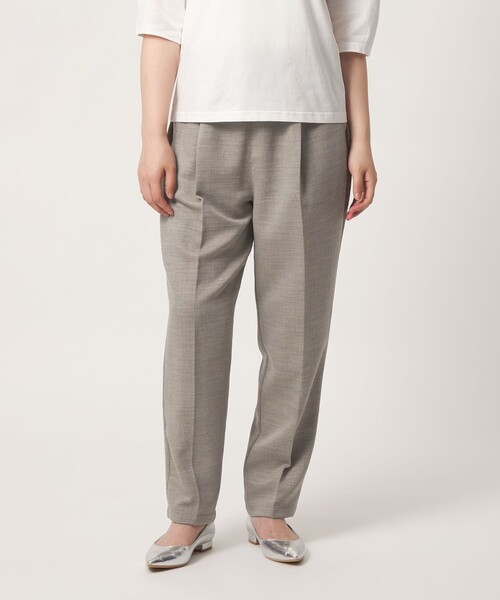A DAY IN THE LIFE UNITED ARROWS(アデイインザライフユナイテッドアローズ)の「スラブツイル イージーテーパードパンツ ‐ウォッシャブル‐<A DAY IN THE LIFE>(その他パンツ・レディース・ネイビー/ダークグレー/オレンジ/ベージュ・M/S)」の2枚目の写真