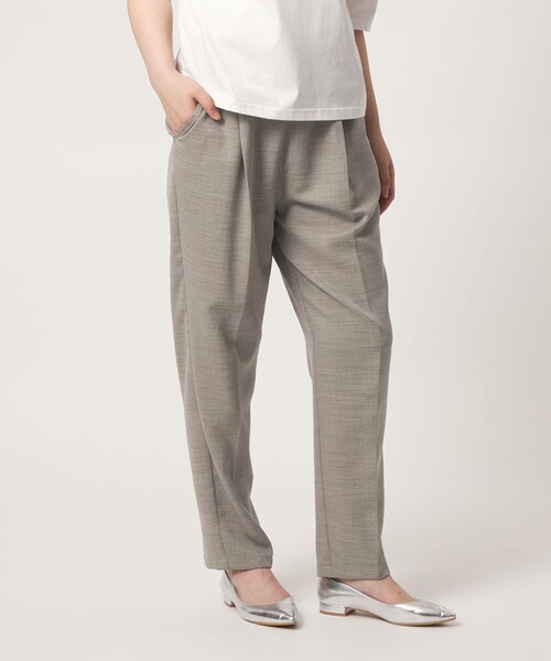 A DAY IN THE LIFE UNITED ARROWS(アデイインザライフユナイテッドアローズ)の「スラブツイル イージーテーパードパンツ ‐ウォッシャブル‐<A DAY IN THE LIFE>(その他パンツ・レディース・ネイビー/ダークグレー/オレンジ/ベージュ・M/S)」の5枚目の写真