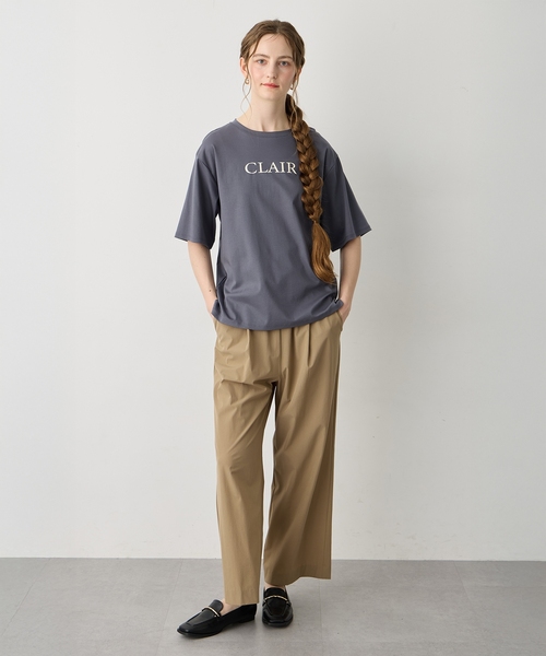 LE SOUK HOLIDAY(ルスークホリデー)の「ストレッチストレートタックパンツ【接触冷感・ウエストゴム】(その他パンツ・レディース・ネイビー/ベージュ/オフホワイト・M/L)」の21枚目の写真