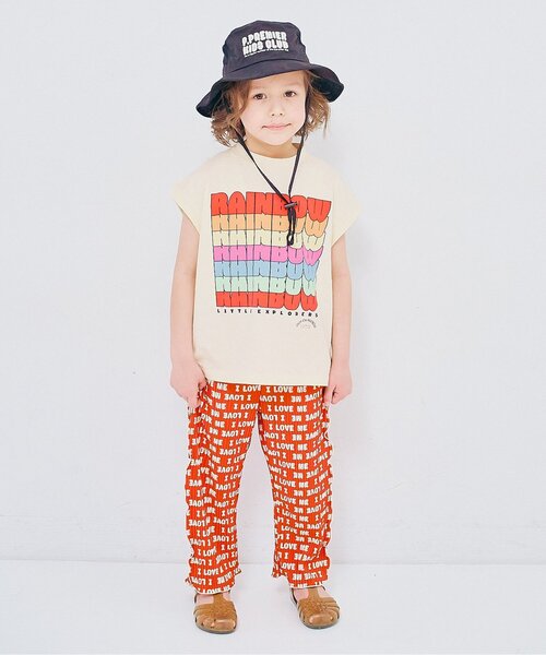p.premier（ピードットプルミエ）の「オーバーザレインボータンク半袖Tシャツ リンク（Tシャツ/カットソー・キッズ・オフホワイト/チャコール・80/90/100/110/120/130/140）」の15枚目の写真