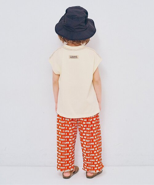 p.premier（ピードットプルミエ）の「オーバーザレインボータンク半袖Tシャツ リンク（Tシャツ/カットソー・キッズ・オフホワイト/チャコール・80/90/100/110/120/130/140）」の13枚目の写真