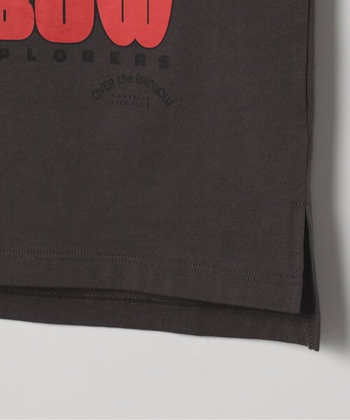p.premier（ピードットプルミエ）の「オーバーザレインボータンク半袖Tシャツ リンク（Tシャツ/カットソー・キッズ・オフホワイト/チャコール・80/90/100/110/120/130/140）」の3枚目の写真
