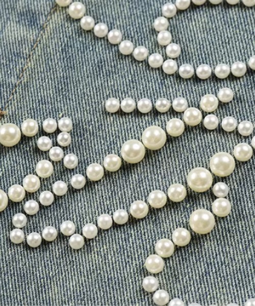 U:UME(ユーム)の「Pearl Letter Denim Shirt(シャツ/ブラウス・メンズ・ブラック/ブルー・XX-LARGE/X-LARGE/LARGE/MEDIUM)」の4枚目の写真