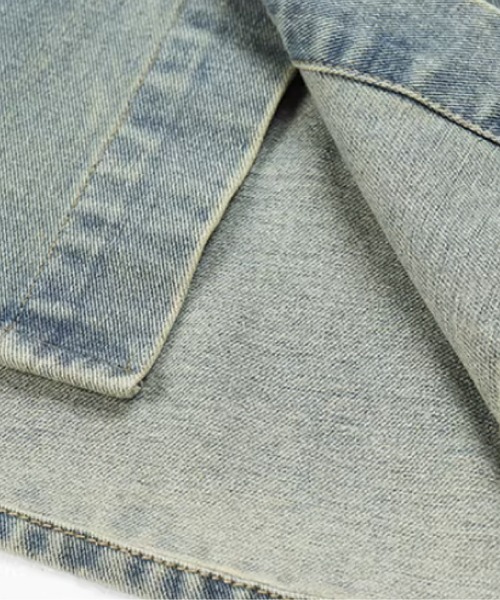 U:UME(ユーム)の「Pearl Letter Denim Shirt(シャツ/ブラウス・メンズ・ブラック/ブルー・XX-LARGE/X-LARGE/LARGE/MEDIUM)」の6枚目の写真
