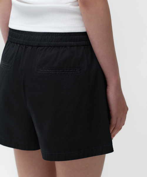 MUSINSA STANDARD WOMAN（ムシンサスタンダードウーマン）の「ウィメンズコットンバンディングショーツ[ブラック]（その他パンツ・レディース・その他・24/26/28/30）」の6枚目の写真