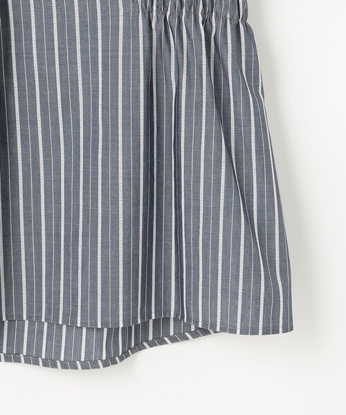 J.PRESS(ジェイプレス)の「【シーンレスに活躍】セルロースカラミストライプ バンドカラー ブラウス(シャツ/ブラウス・レディース・スカイブルー系1/ホワイト系1/ネイビー系1・11/9)」の13枚目の写真