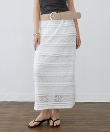 Lace Frill Long Skirt / レースフリルロングスカート