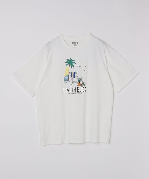SHIPS Colors（シップス カラーズ）の「SHIPS Colors:パッチワーク & 刺繍 Tシャツ（Tシャツ/カットソー・メンズ・ライトホワイト/ライトグレー/ダークグレー/ベージュ・SMALL/MEDIUM/LARGE/X-LARGE）」の5枚目の写真