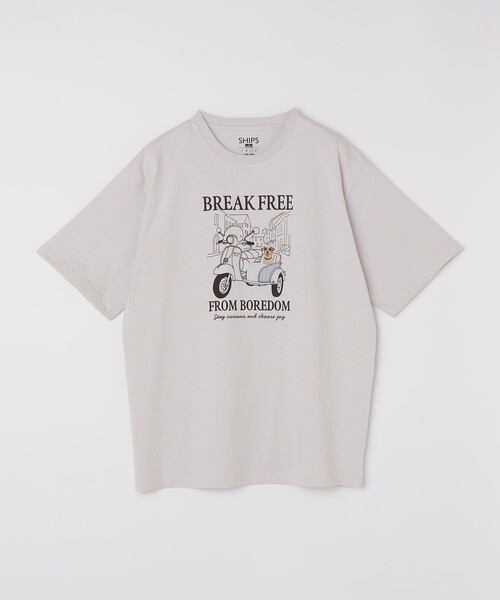 SHIPS Colors（シップス カラーズ）の「SHIPS Colors:パッチワーク & 刺繍 Tシャツ（Tシャツ/カットソー・メンズ・ライトホワイト/ライトグレー/ダークグレー/ベージュ・SMALL/MEDIUM/LARGE/X-LARGE）」の6枚目の写真